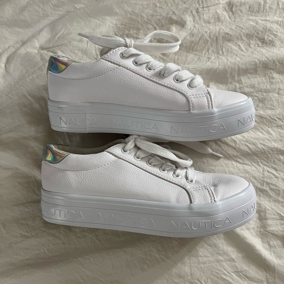 Nautica Other - Nautica Women's White/ iridescent Sneakers